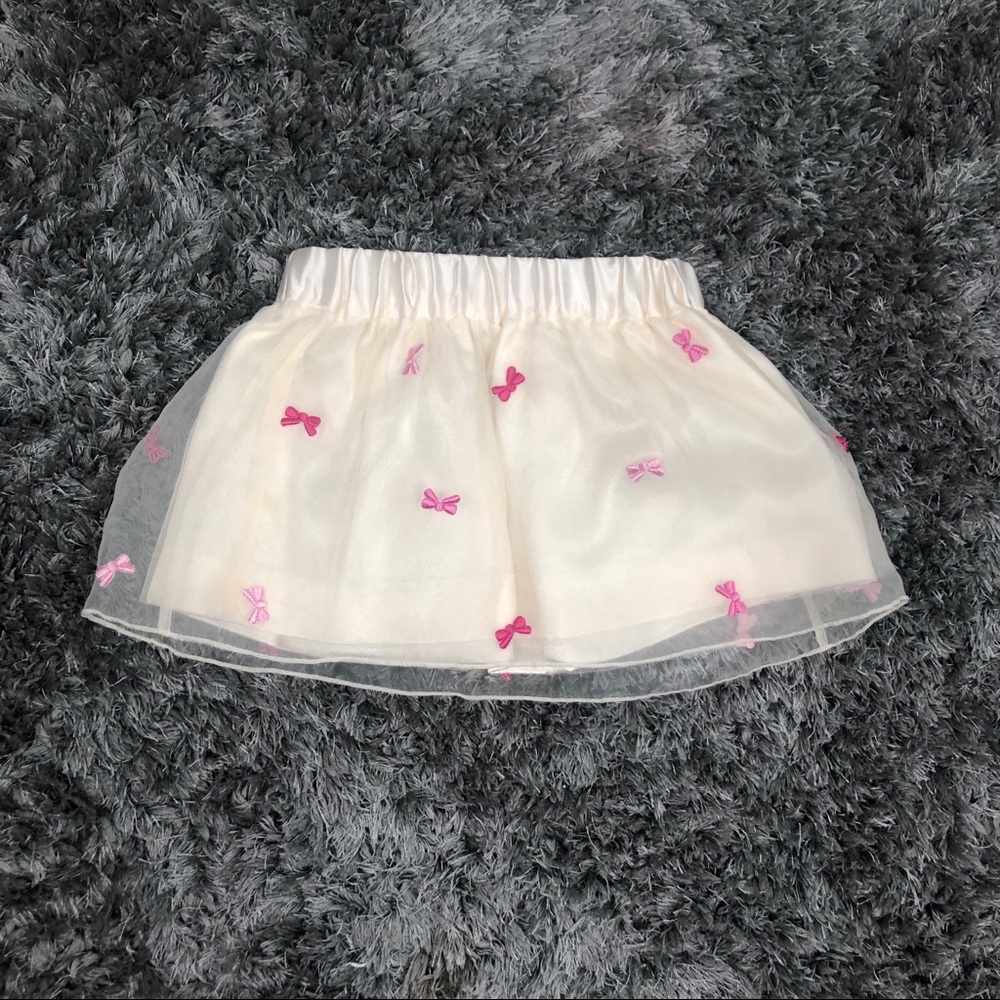 Talbots baby girl bow tulle stretchy skirt